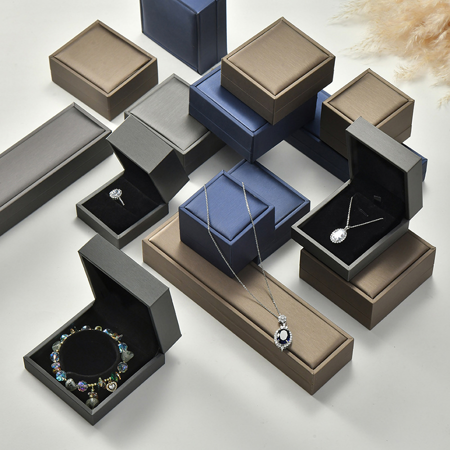 6 Styles Available PU Jewelry Box Suit for Necklace Ring Pendant Bracelet Makeup Table Jewelry Storage Box