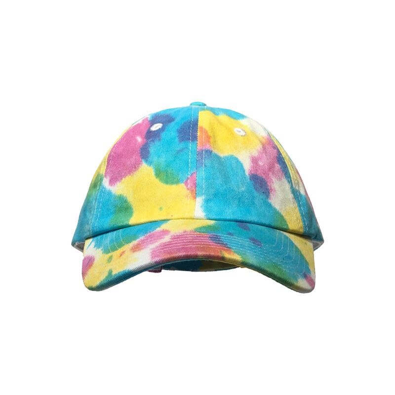 Unisex Solid Color Baseball Cap Outdoor Tie-Dye Cap Sun Hat Adjustable Sports Caps Accessories