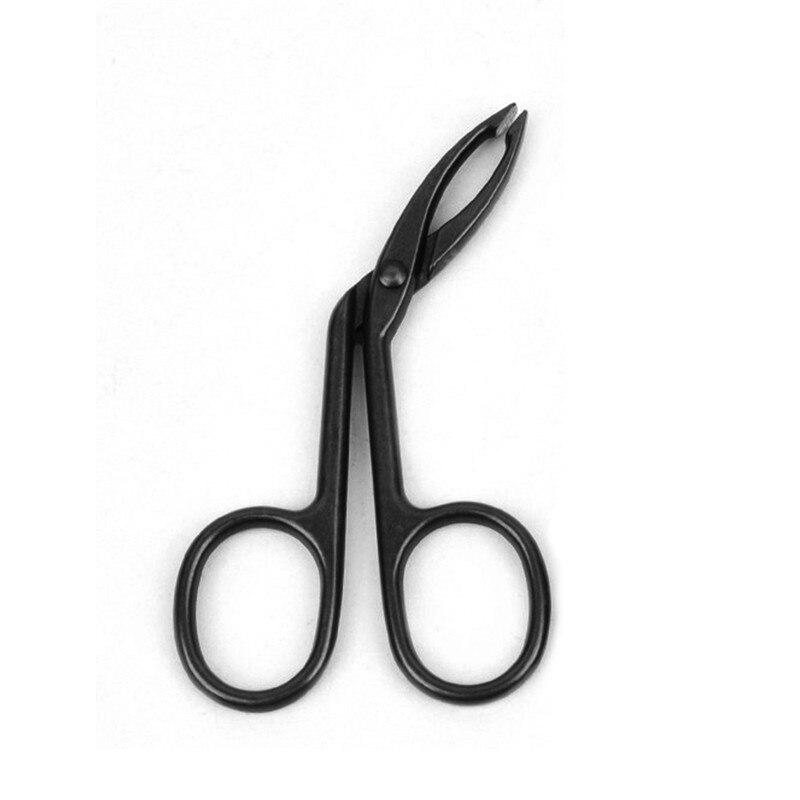 Pinzas para cejas, , práctica, depilación facial, tijeras de maquillaje, Metal cosmético recortador, cortadora de pestañas: 02