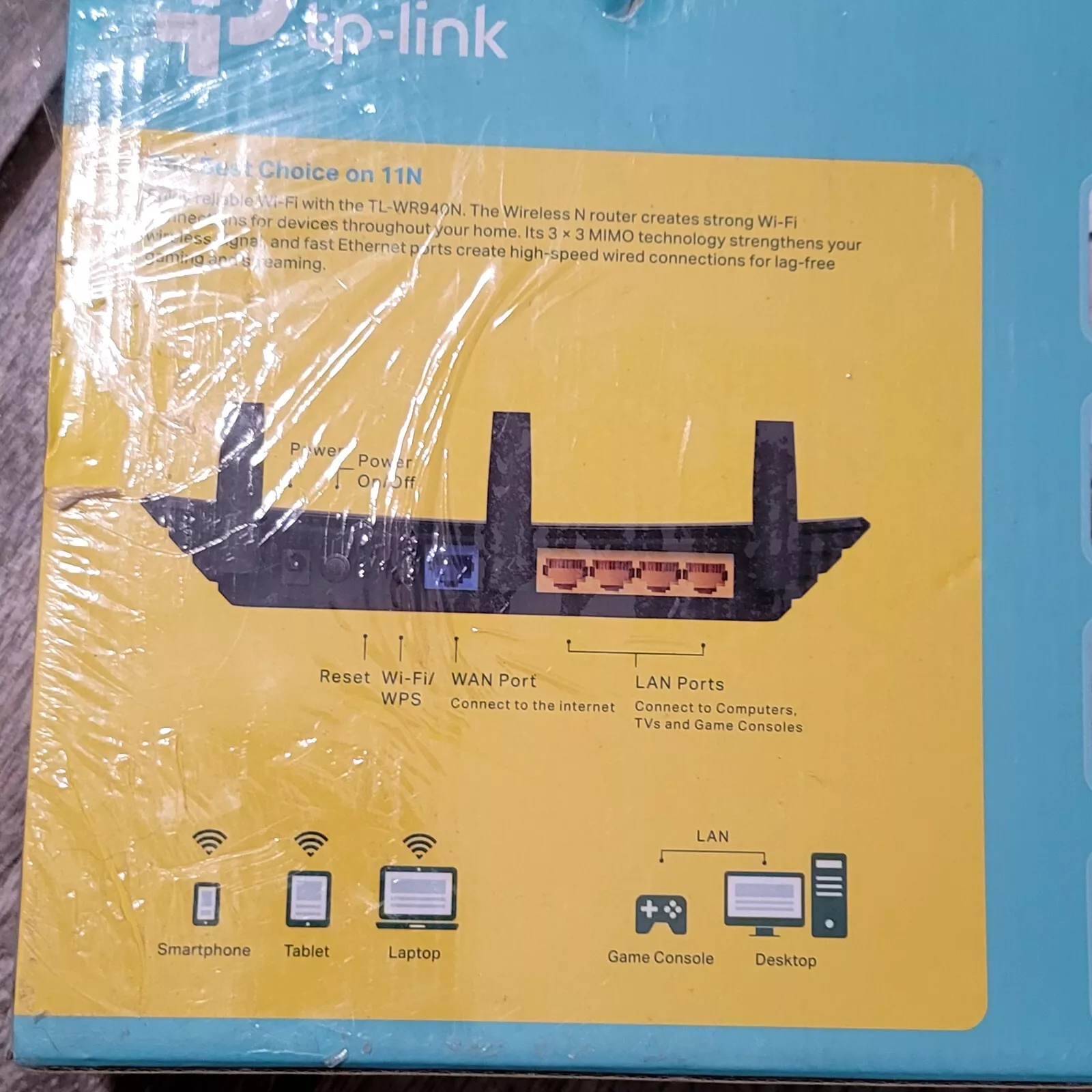 TP-LINK 450Mbps Wireless N Router TL-WR940N English Version with 3 Antennas Router Modem Wifi