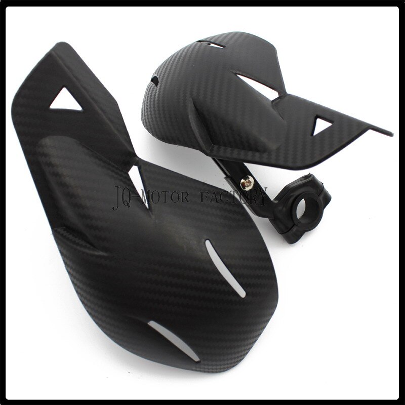 Motorcykel håndbeskyttere håndbeskyttere beskyttere motorcykel motocross universal 22mm bar beskyttelse styr beskyttelsesskærme: Sort