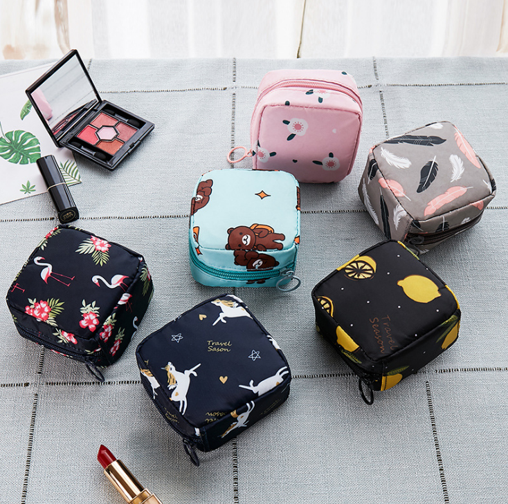 Mini dames cosmetische tas cactus reis toilettas beauty make-up tassen cosmetica organizer rits make-up case etui