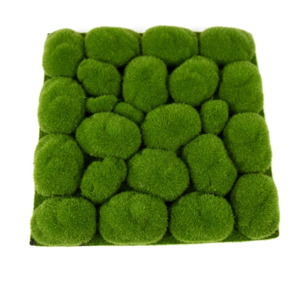 29/50cm cuadrado césped Planta Artificial hogar planta de simulación Fondo pared musgo para césped verde Sod decoración de ventanas interiores