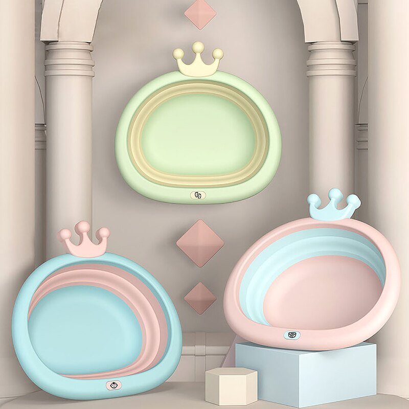 Baquets pliants portables, accessoires de salle de bain, baignoire, en plastique, respectueux de l'environnement, pour bébé
