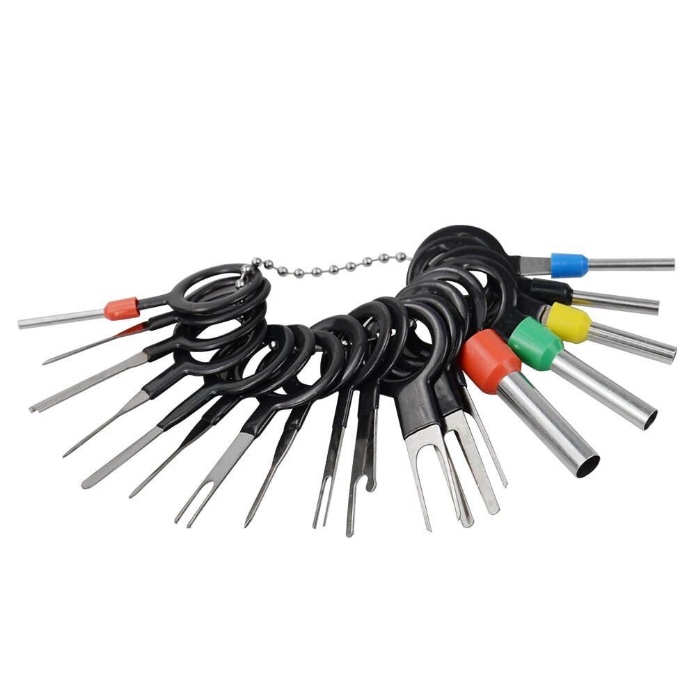 Kit d'extraction de broche de connecteur de sertissage de câblage électrique de suppression de Terminal de voiture 21 pièces outils à main de réparation électrique de voiture prix