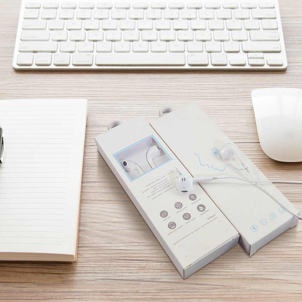 Novo fone de ouvido baixo estéreo com microfone com fio gaming headset para o telefone móvel apple iphone 7 8 plus x xr 11