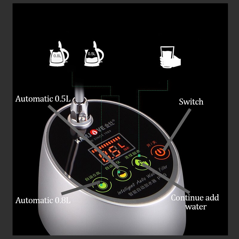 Elektrische waterdispenser, automatische draagbare pomp, intelligente flessenwaterdispenser, elektrische waterpomp