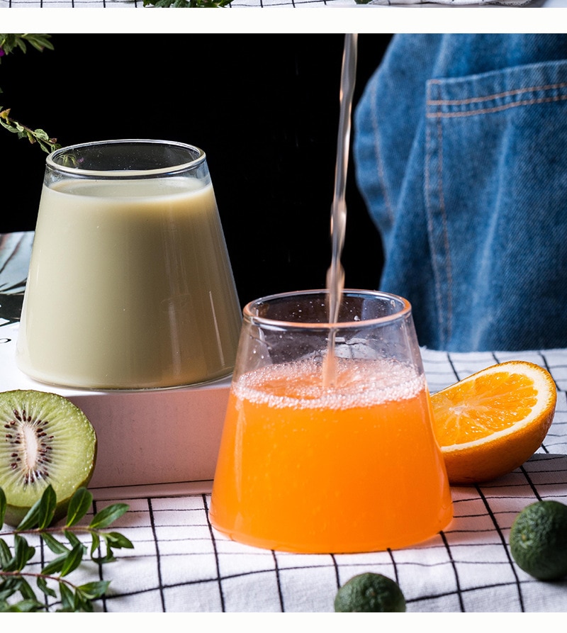 300-360ml Water Cup Mountain Shape Glass tumbler Cup Drinking Cup Whiskey Milk Drinkware set Juice Tea Wine Coffee Mug