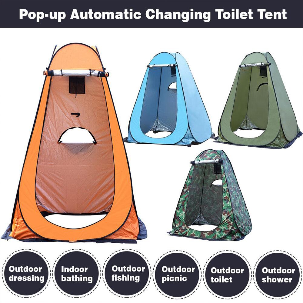Portable private shower toilet, pop-up camping tent, UV protection, outdoor portable