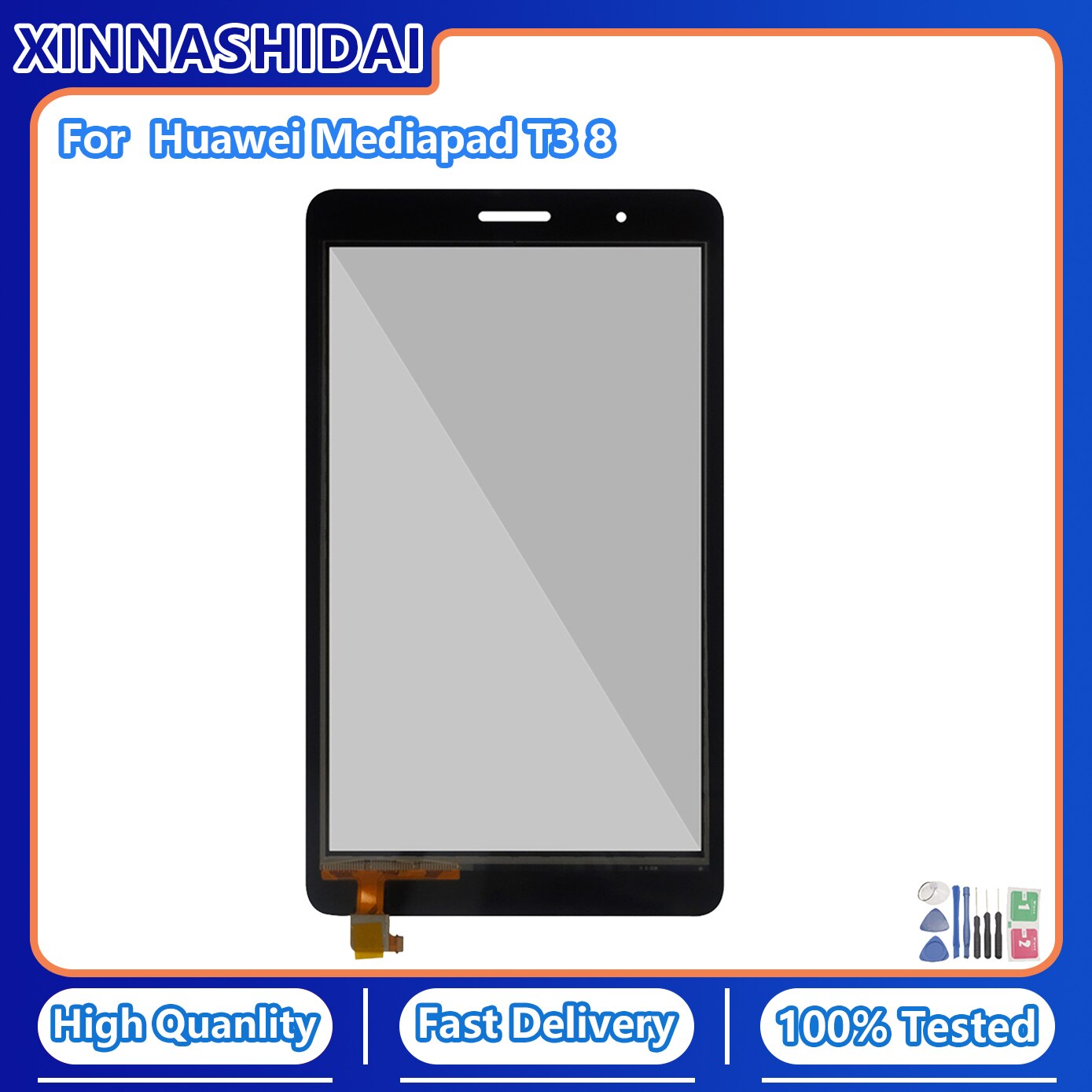 Touch Screen For Huawei MediaPad T3 8 KOB-L09 KOB-W09 Touch Screen TP Digitizer Glass Panel Lens Only Touch