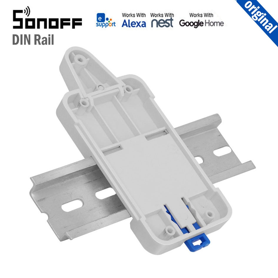 SONOFF DR DIN Rail Tray Adjustable Mounted Case Holder Solution for Basic R2 R3, RFR2, RFR3, Pow R2, Th10 Th16 WIFI Switch Base