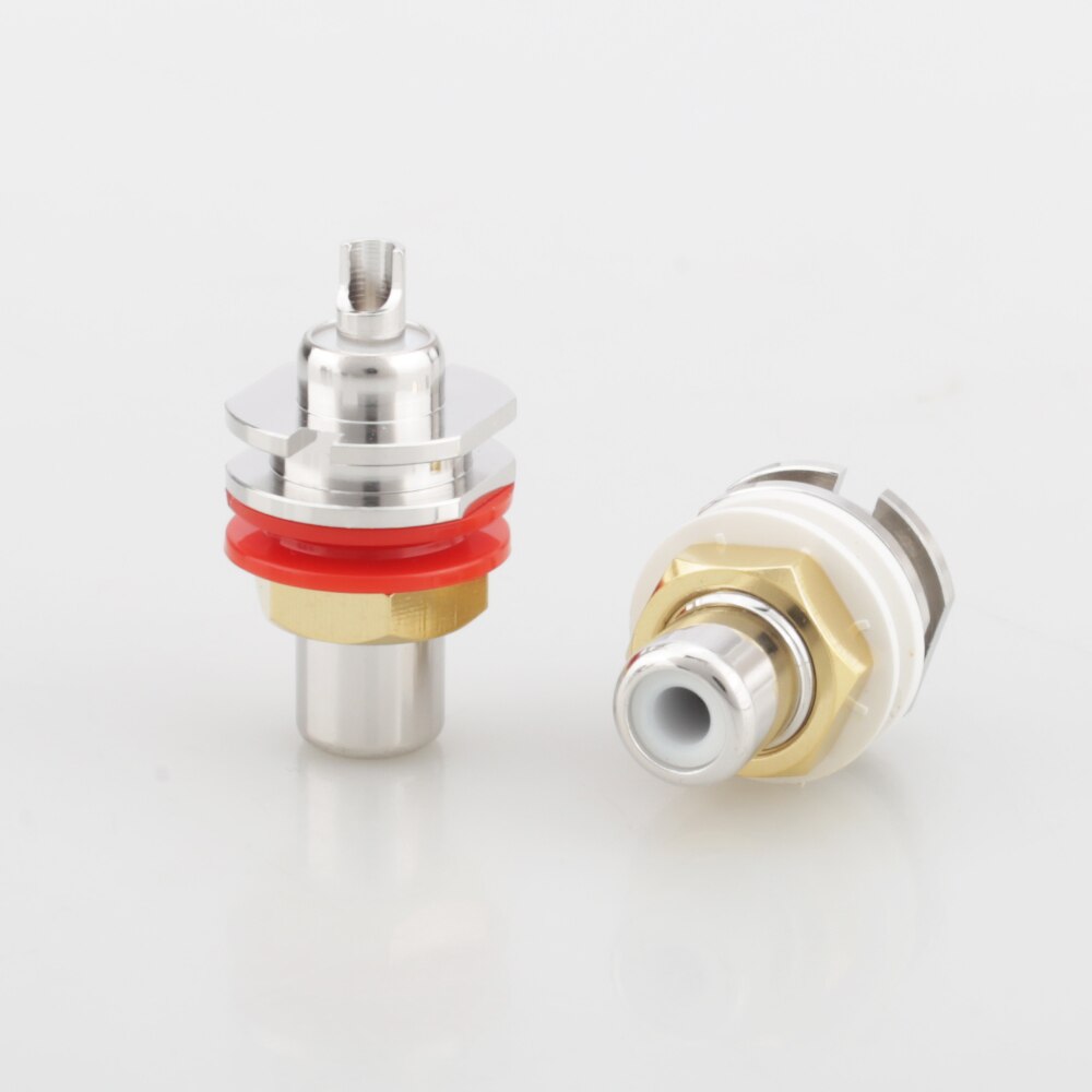 Oi-end ródio chapeado não solda rca soquete conector para cd player amplificador