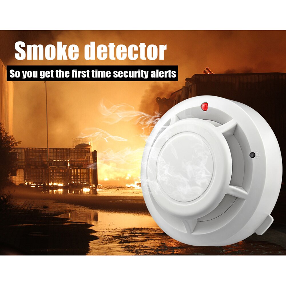 High Sensitive Stable Independent Alarm Smoke Detector Home Security Wireless Alarm Smoke Detector Sensor Fire Equipment