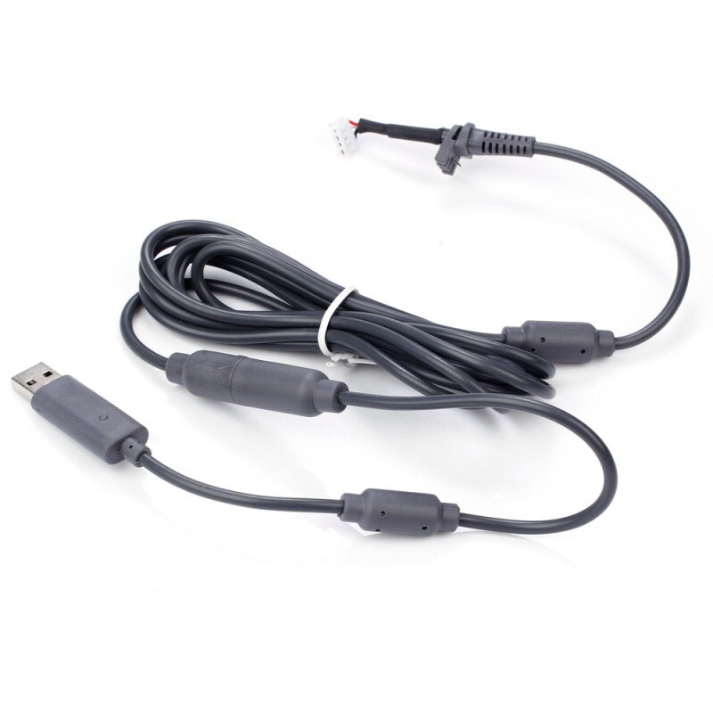USB 4Pin Voor Line Cord Kabel + Breakaway Adapter Voor Xbox 360 Bedrade Controller KK