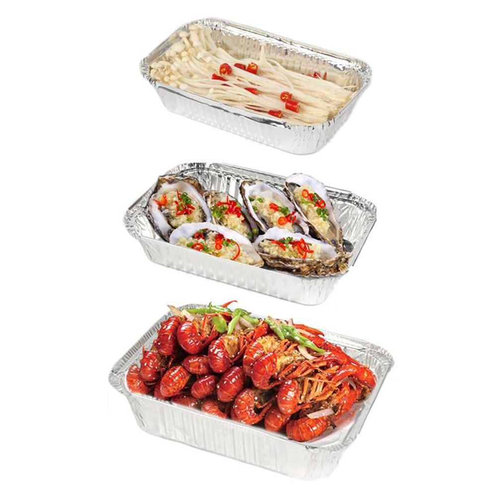 Plateau jetable pour barbecue, 300ml, plateaux jetables pour porte-graisse en aluminium, pour bac à graisse
