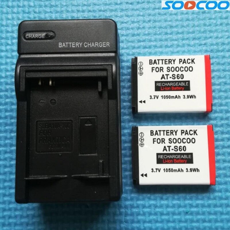 SOOCOO-Accesorios de Cámara de Acción, batería de 1050mAh con cargador para S60, S60B, S70, S60, S60B, S60B, pez payaso, Original