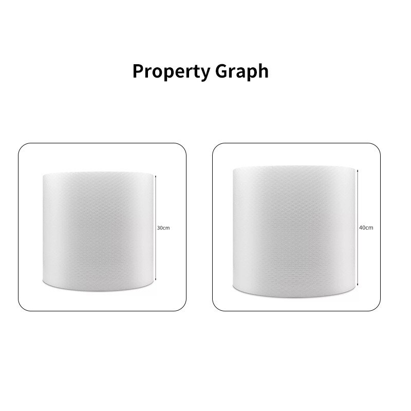 Breed 40 Cm/30 Cm Luchtkussen Film Luchtkussen Bubble Roll Luchtkussen Bubble Wrap Enkele Laag 0.4/0.3M X 30 Meter Bubblewrap