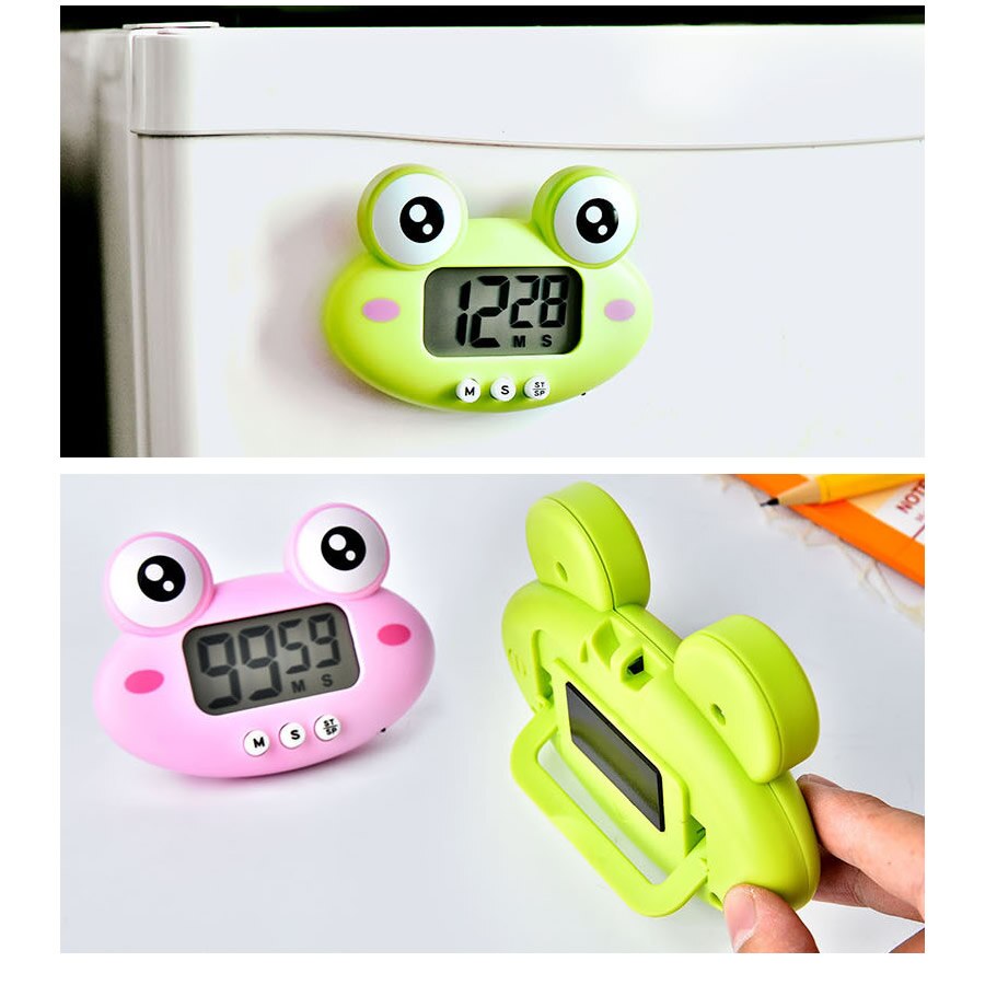 Leuke Kikkers Keuken Elektronische Digitale Timer 1-99 Minuten Koken Studie Werk Timer Herinnering Voor Shop Keuken gadget