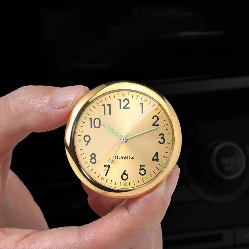 Automobil Uhr Armaturenbrett Auto Uhr Innen Dekor Tragbare Mini Uhr Dekoration Leuchtende Analog Uhr Ornamente Für Autos