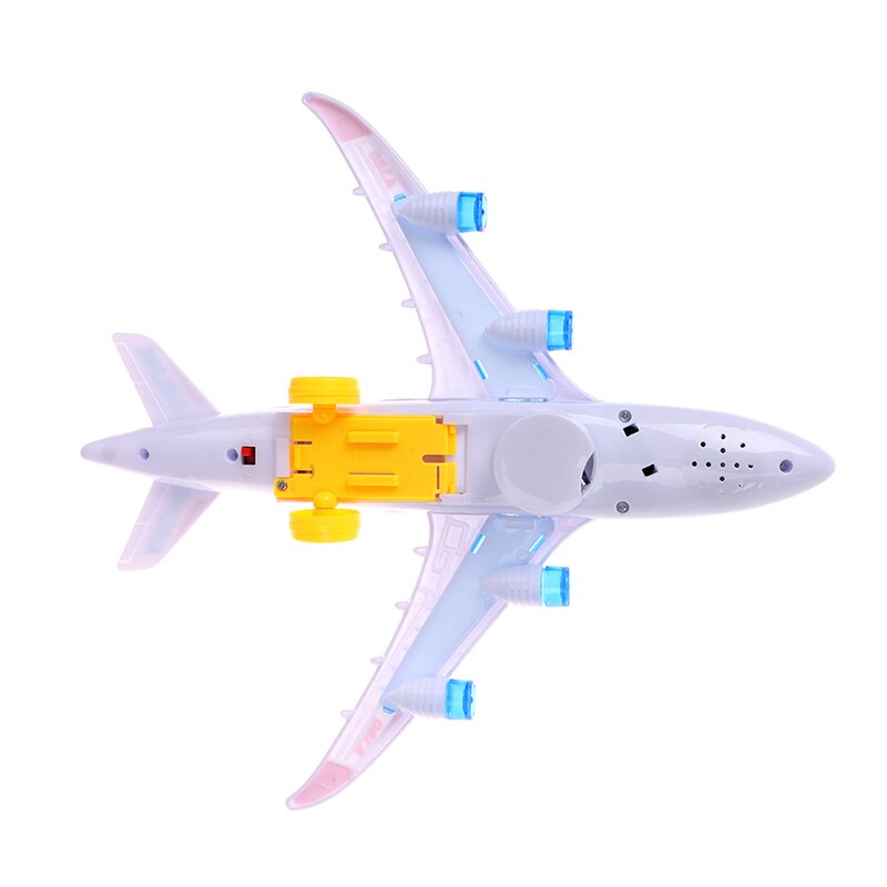 Diy flyvemaskine legetøj elektrisk fly flydende blinkende lyde lyder børnelegetøj
