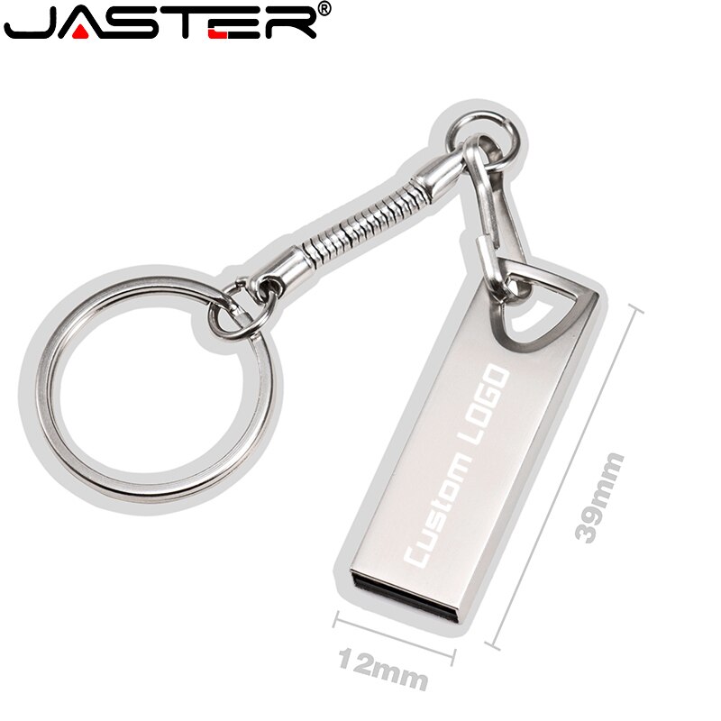 JASTER Metalen Mini USB-Stick 128 GB 64GB 32GB stick Cle USB Flash Stick Pen Drive 4gb16gb 32gb 64gb 128 gb USB Stick