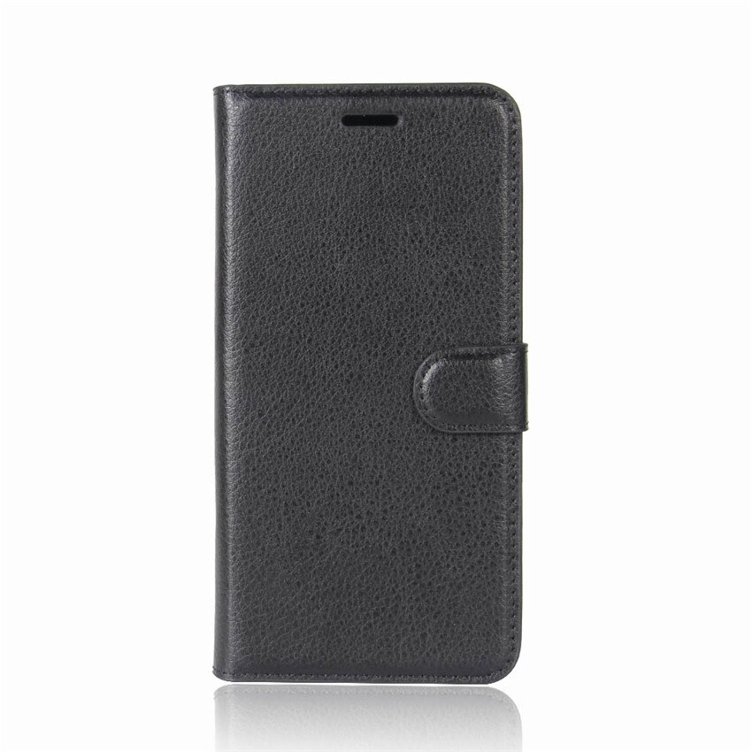 Case for ZTE Blade A520 Case 5.0 inch Wallet Flip Leather Phone Case For ZTE Blade A520 A 520 Case Back Cover Protective Fundas: Black