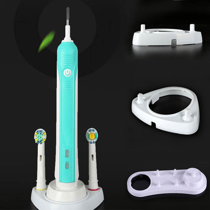 1 pc 2 stil elektriske tandbørster holder badeværelsestilbehør tandbørste stativ tænder børste beslag oplader hul bærbar
