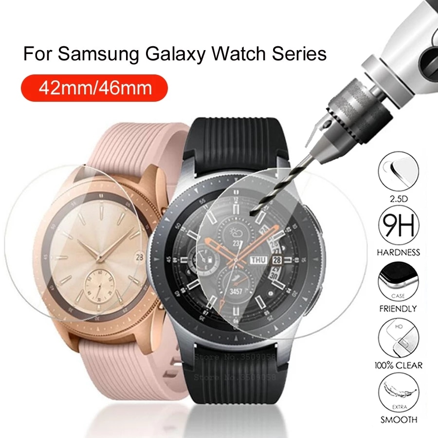 1-4Pcs Gehard Glas Screen Protectors Voor Samsung Galaxy Horloge 42Mm 46Mm Film Beschermende Bescherming Dekking krasbestendig