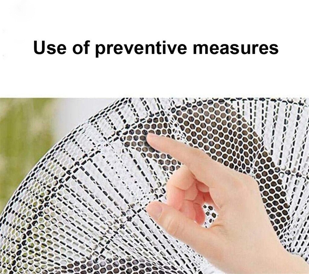 1Pcs Safety Mesh Home Office Supplies Fan Dust Covers Fan Guard Round White Lace Fan Protective Cover Kids Finger Protector #D