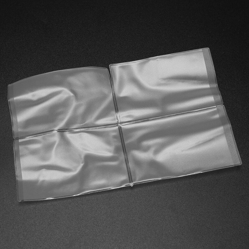Protecteurs de manchons de carte en plastique transparent souple de SOSW-10Pcs, pour cartes d'identité
