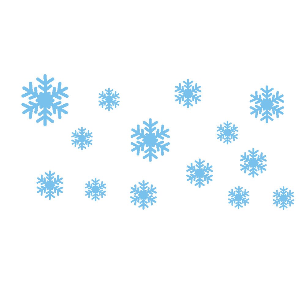 25# Wall Sticker Frozen Snow Flakes Vinyl Art Wall Quote Decal Sticker Removable Waterproof Wall Stickers Living Room Decor