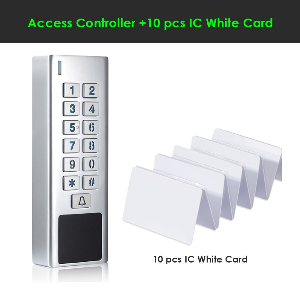 2000 User Zinc-alloy Door Waterproof IP67 Reader WG input output Access Control Outdoor RFID Access Control: MF 10 card