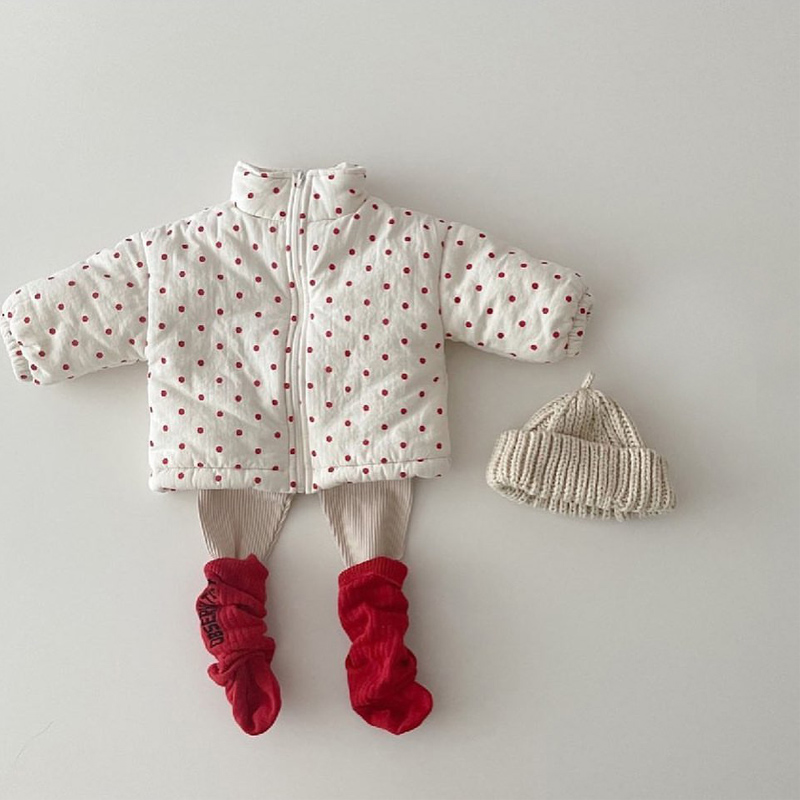 Herfst Winter Pasgeboren Baby Jongens Meisjes Kleding Outfits Plaid Dikke Warme Beneden Katoenen Jas Jas Voor Baby Kleding Koreaanse Bovenkleding