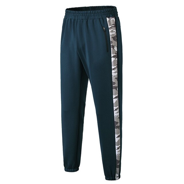 Pantalon de survêtement élastique pour hommes, avec poches à fermeture éclair, à séchage rapide, pour Sport, Jogging, Gym, Fitness, collection automne: dark green / EU size L