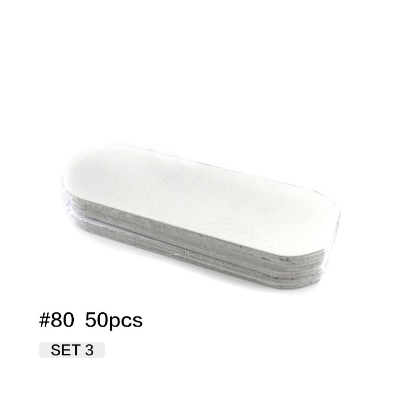 Herramienta de pedicura, repuesto de raspa de pie para herramienta de acero inoxidable, discos de arena, eliminador de callos, uso doméstico, depurador de archivos Pro, herramientas de molienda: 80 Grit White 50pcs