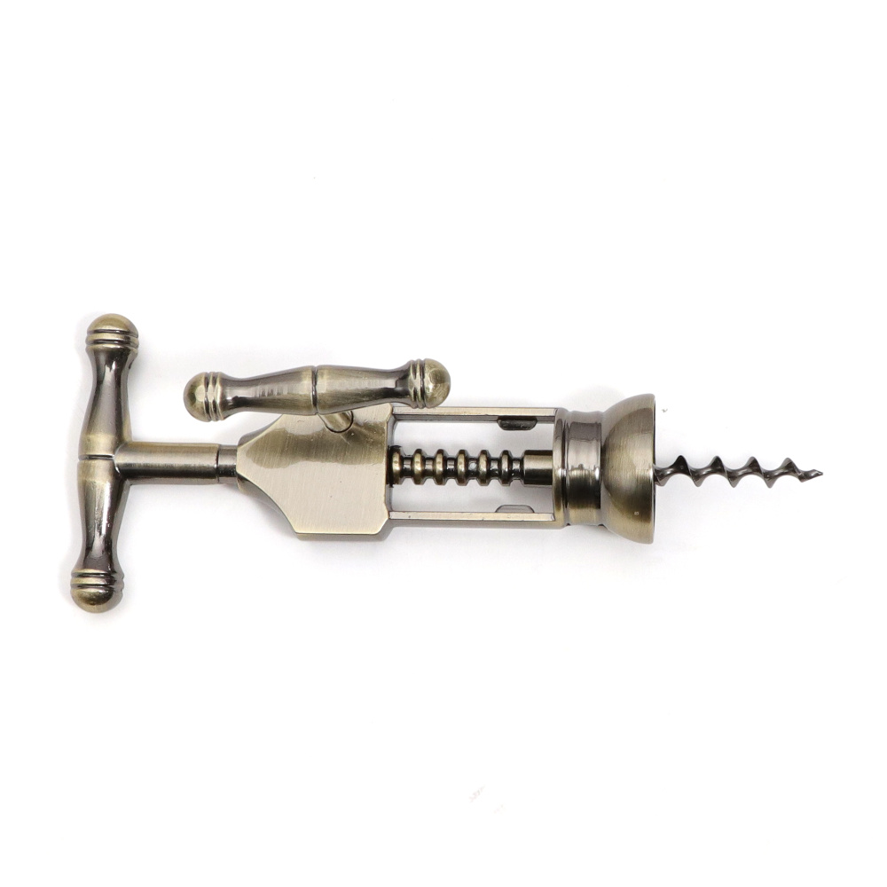 Classic Antique Wine Screw Corkscrew Handheld Waiters Zinc Alloy Corkscrew Bartenders Wine Opener Bar Tools