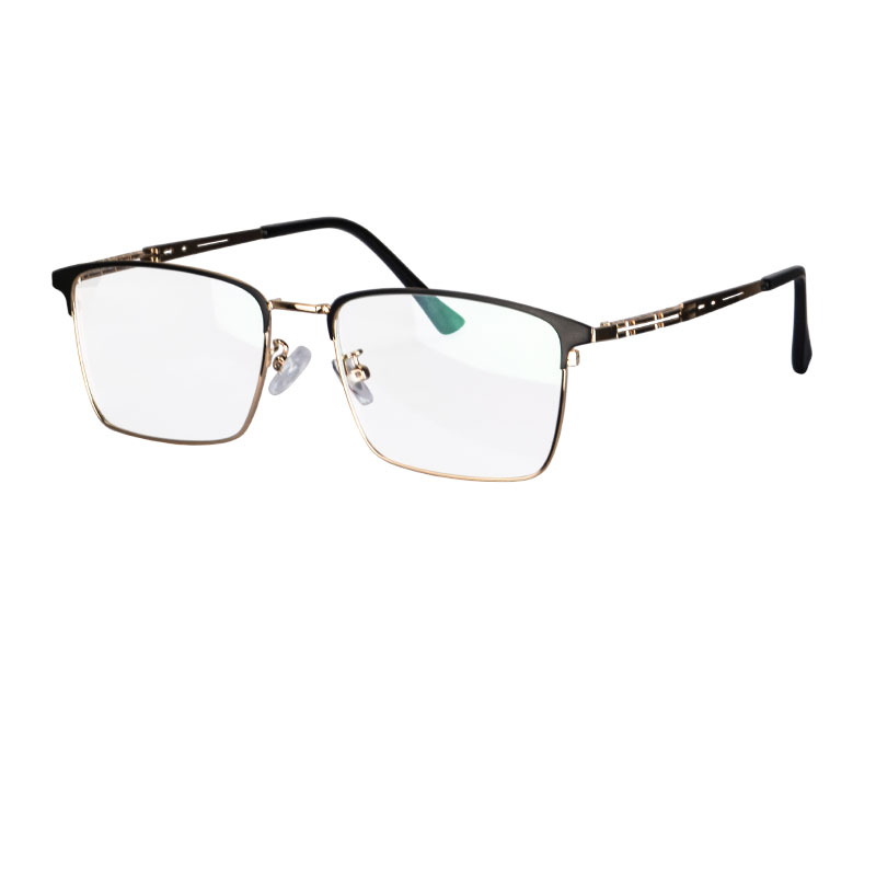 Shinu titanium progressive multifokale briller nær- og fjernsynsbriller afstandsbriller overdimensionerede store brillestel: Hvid / +300