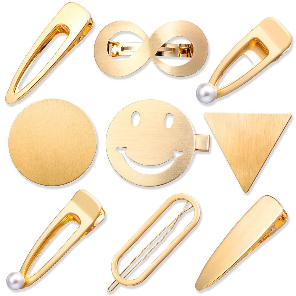 17 KM Goud Zilver Kleur Haarspeld Voor Vrouwen Punk Geometrische Oneindige Haar Clips Hairwear Bridal Mode-sieraden Accessoires