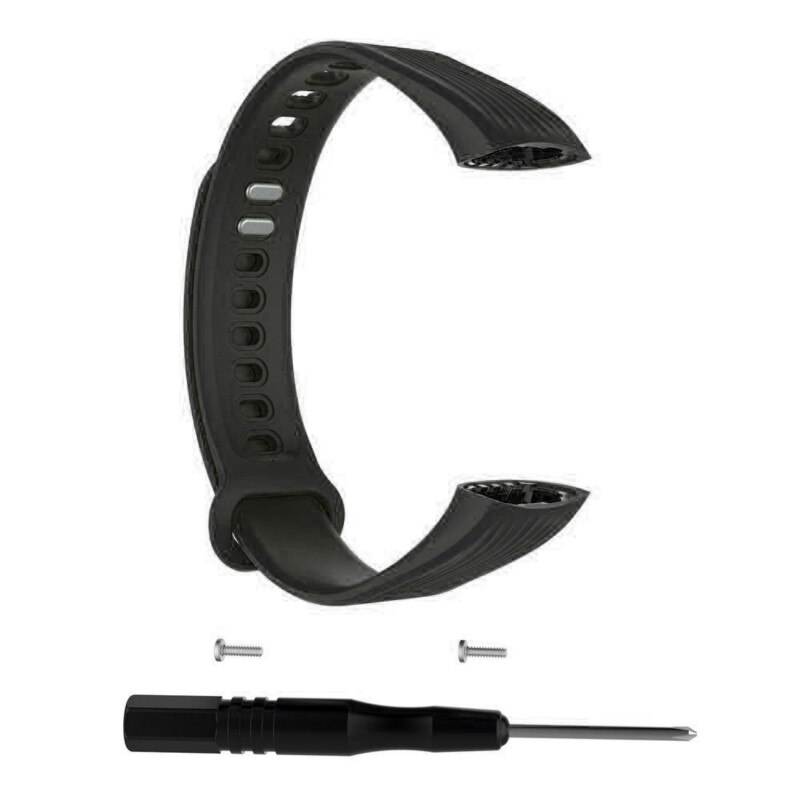 Band Voor Huawei Honor 3 Smart Horloge Siliconen Horloge Band Polsband Vervanging Band Met Reparatie Tool Band Horloge Accessoires: 01 black