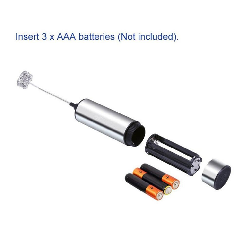 Automatic Electric Milk Frother Egg Foam Coffee Maker for Egg Milk Cappuccino Whisk Tools Head & Clean Brush Head Kitchen Tools