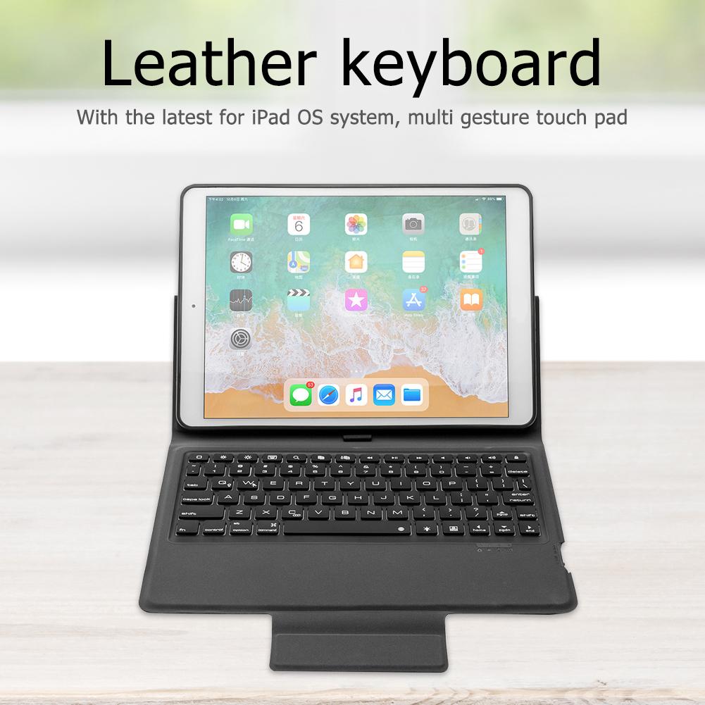 Tablet Toetsenbord Multifunctionele 78 Key Bluetooth Leather Case Toetsenbord Backlight Flip Cover Toetsenbord Voor Ipad