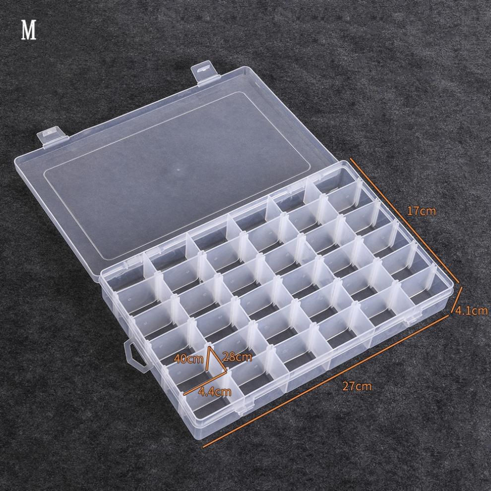 Multi Grid Fishing Tackle Box 3 Size for Fishing Hooks Swivel Ring Lures and Accessories Storage Case