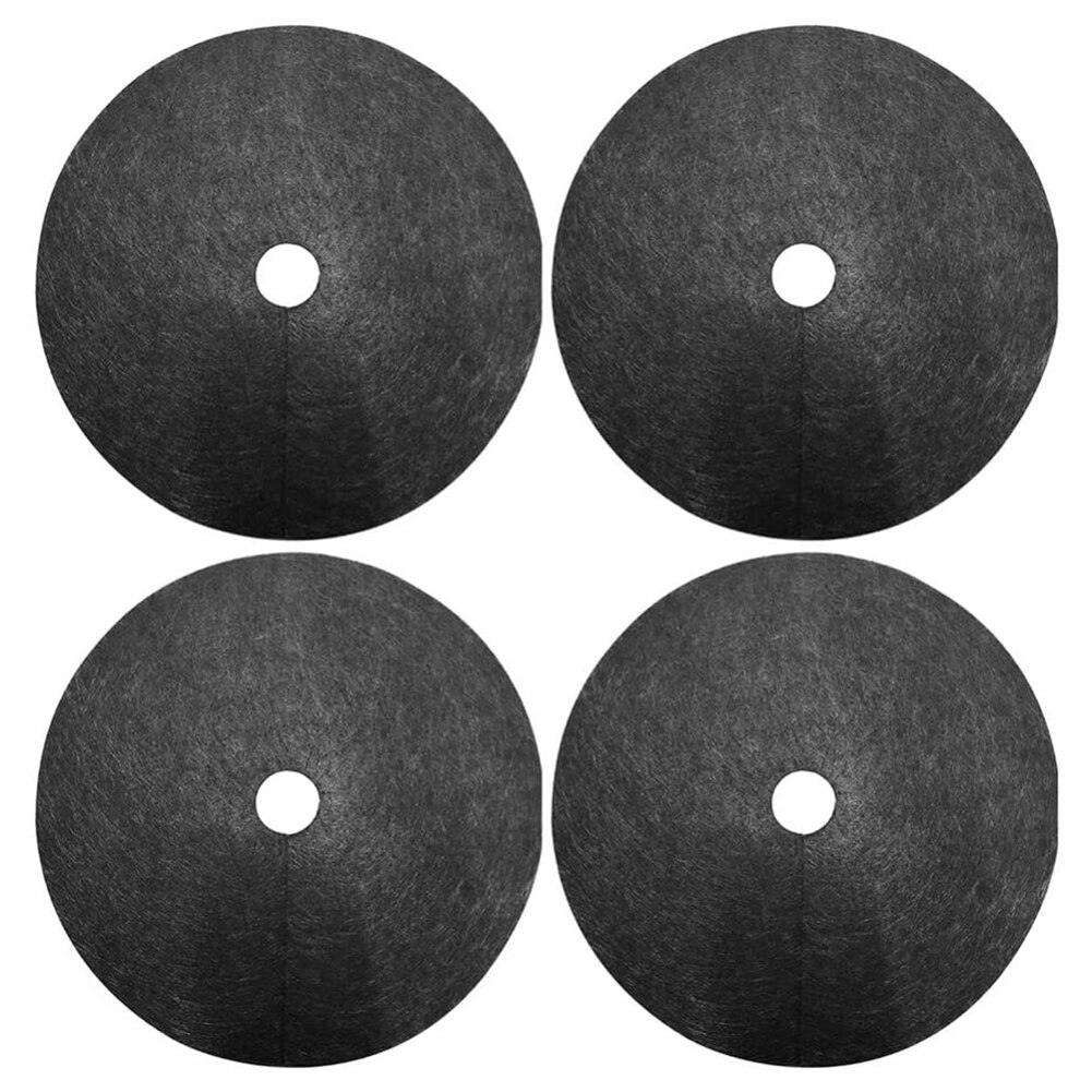 10Pcs Black Biodegradable Non-Woven Vegetable Garden Plants Grow Films Protection Cover Greenhouse Perforated Mulch