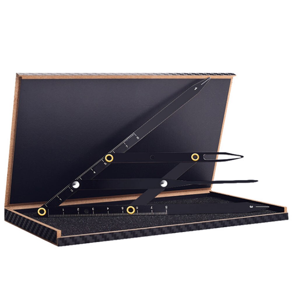 Home Salon Tool Grooming Three-point Positioning Measure Makeup Microblading Shaping Eyebrow Stencil Ruler Balance Caliper