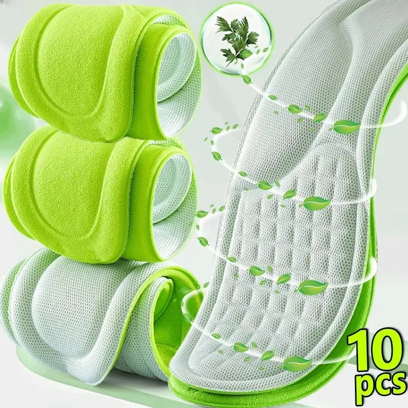 16/2pcs Memory Foam Nano Insoles Unisex Soft Sweat-Absorbing Shoe Sole Insert Paddings Women Men Orthopedic Sports Cushion