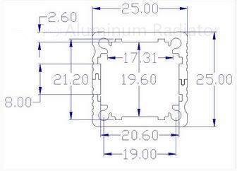 10 pièces de boîtier en aluminium pour l'électronique boîtier de commande 25*25*75.5mm bricolage boîtier électronique boîtier de commutation électronique boîte de sortie