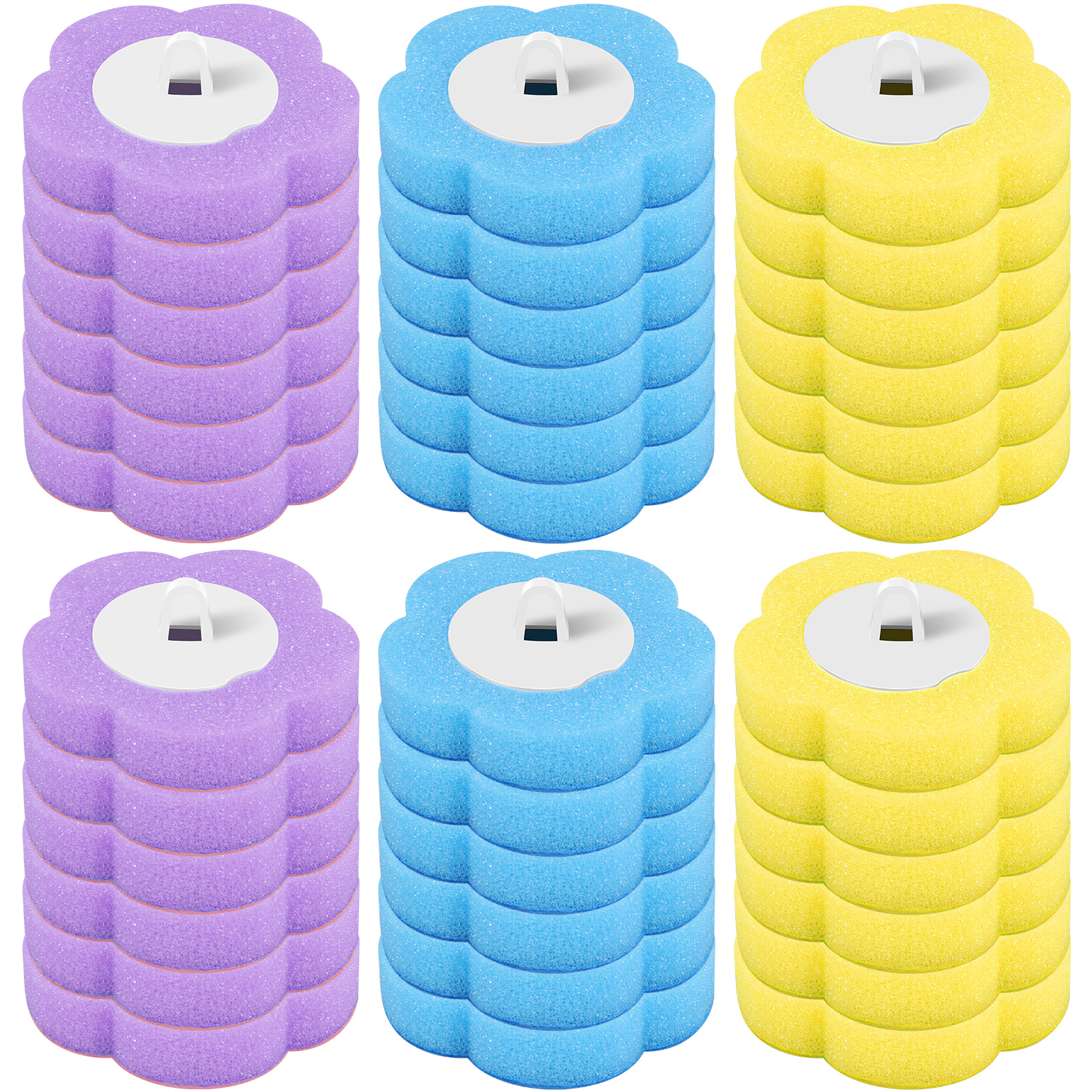 18/36 stk. toalettbørste engangs rengjøringssett for reservehoder toalettbørste med langt skaft toaletttilbehør verktøy: Mørk khaki