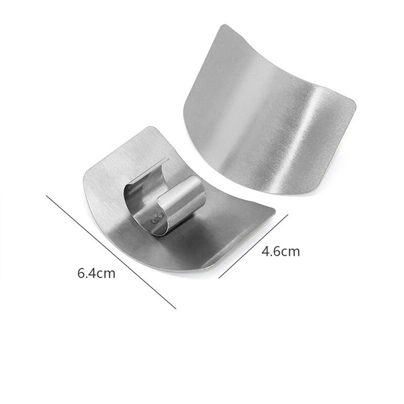 2PCS Stainless Steel Finger Guard Finger Hand Cut Hand Protector Knife Cut Finger Protection Tool Kitchen Knives & Accessories