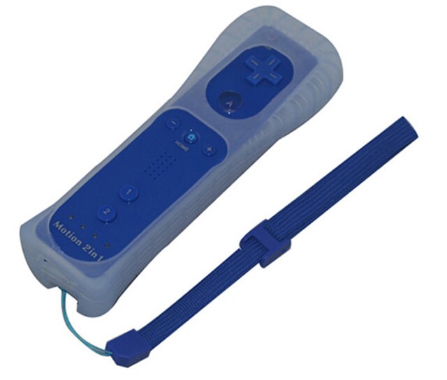 Bezprzewodowy pilot do konsol Nintendo i Wii, zdalne sterowanie, joystick, gamepad, 2 w 1, wbudowany system motion plus: right Dark blue