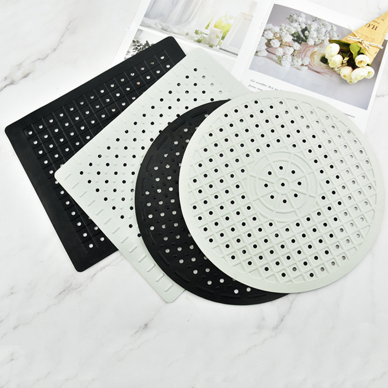 Zachte rubberen gootsteenmat Antislip Thuis Warmte-isolatie Drogen Protector Cover Quick Drain Pad Home Keukenaccessoires Gootsteenpad